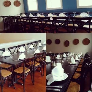 Plan  your private events with us. Our upstairs room accommodates up to 30 people.