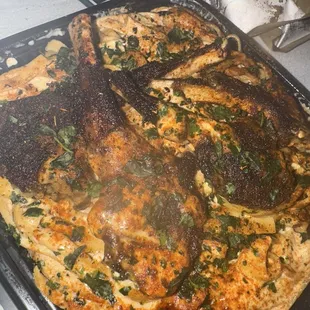 Lamb chop Cajun cream pasta