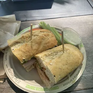 Nutty Nevin sandwich with option of veggies