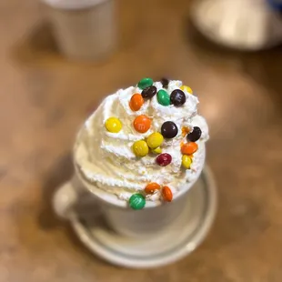 M&amp;M hot cocoa