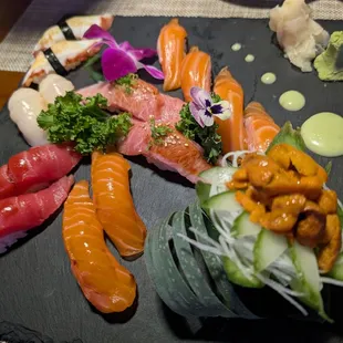 food, sushi and sashimi, sushi, sashimi