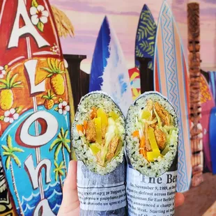 Vegetarian Sushi Burrito