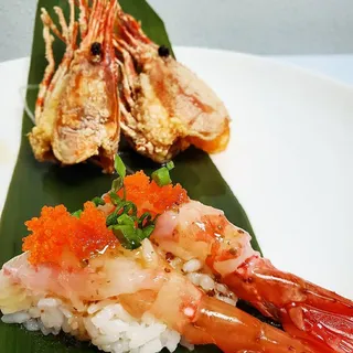 Botan Shrimp (Amaebi) Nigiri