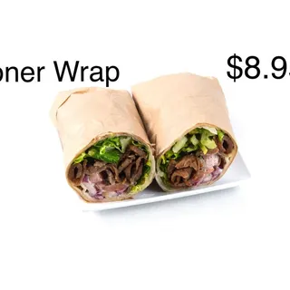 Dner wrap, Turkish style gyros.