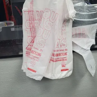 Help yourself to plastic bags at Istanbul.