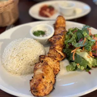 Chicken kabob -  the flavor is WONDERFUL!