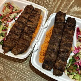 Adana kebap platter x 2 = twice as good!!