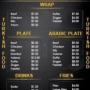 Full Menu