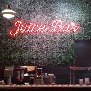 Juice bar setup