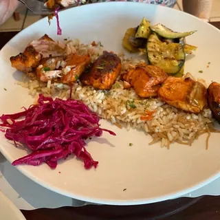 Grilled Salmon Kebab