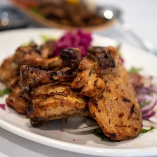 grilled chicken wings on a plate