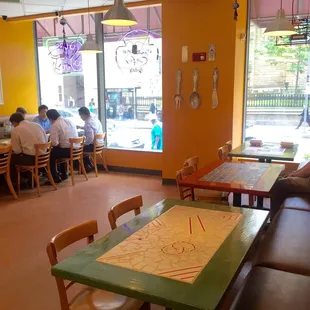 Plenty of seating still available right at noon on a Wednesday.