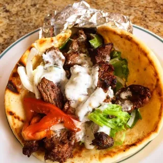 Beef Shish Kebab Sandwich