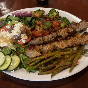 Lamb Kabob Plate