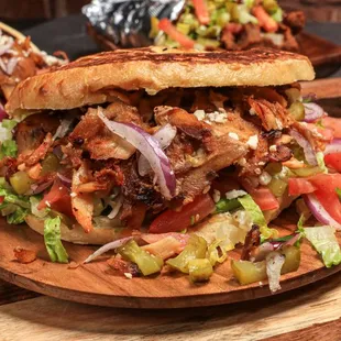 Chicken (Doner) Shawarma Turkish Pita.