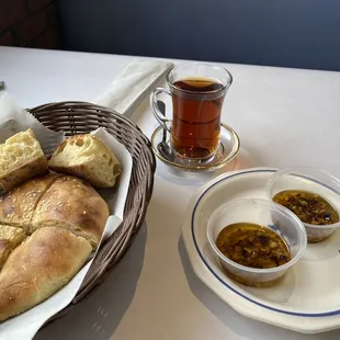 Turkish Sesame Bread and special dip