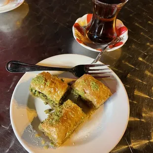 Baklava and Turkish tea!...yummmmm