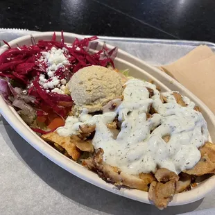 Istan-bowl with chicken shawarma