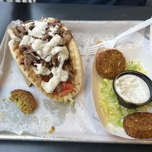 Falafel and a pita