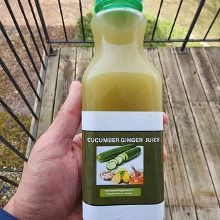 Cucumber ginger juice
