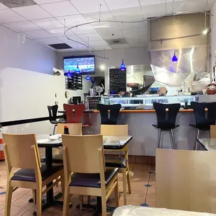 the interior of a restaurant