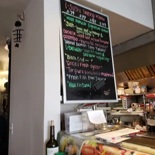 The  Special Board?  This is after I asked the waitress I&apos;ll have the Blue Fin Tuna.she looked at the Chef who told her no Blue Fin Tuna?