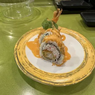 Crunchy shrimp roll.