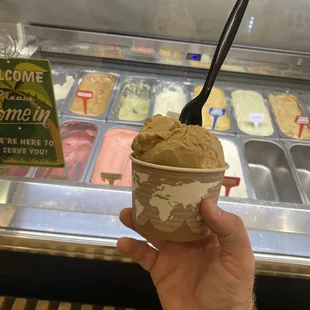 Salted caramel and espresso