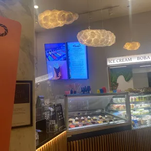 the interior of a restaurant