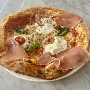 Prosciutto and Burrata Pizza