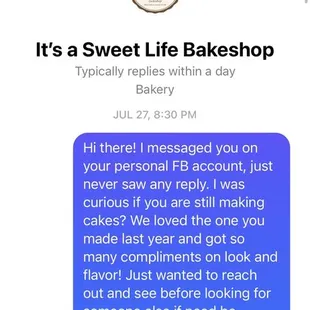 It’s a Sweet Life Bakeshop