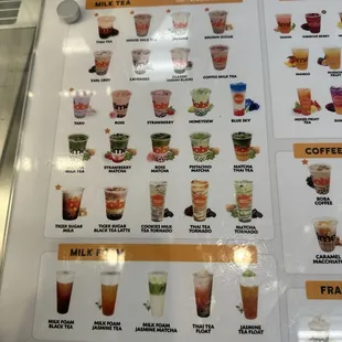 Milk tea and milk foam