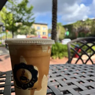 Salted caramel frappe