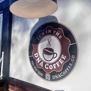 "It's In The DNA Coffee", check out our webpage: dnacoffee.co