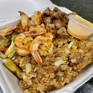 Hibachi Steak and Shrimp