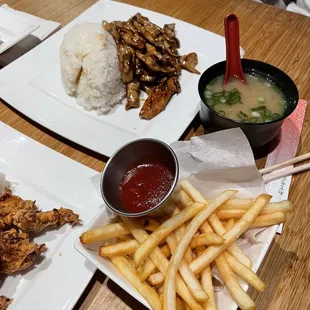 French Fries + Miso Soup