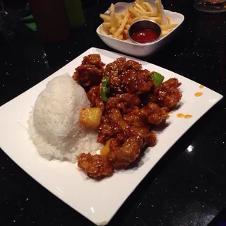 Mochiko Chicken with Rice