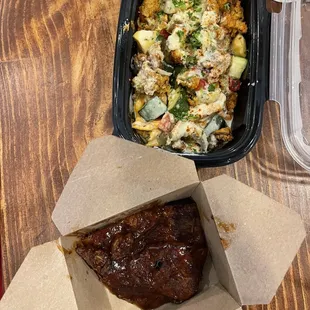 Ra Pasta and Jackfruit Ribs