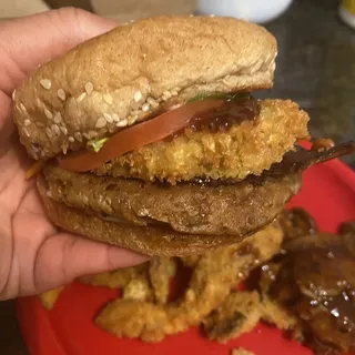 Vegan Rodeo Burger Meal