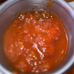 The dipping sauce for the garlic cheesy knots