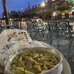 pasta, outside