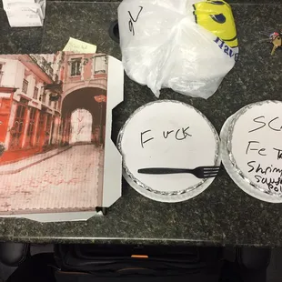 Not sure what to think about what was written on or delivery order.