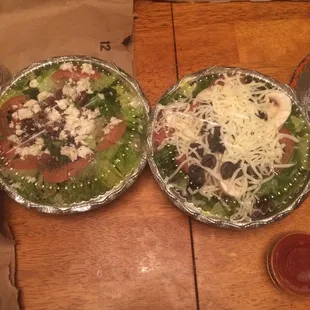 Express Salad and greek Salad