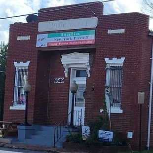 Still has bars on the windows from when it was a bank