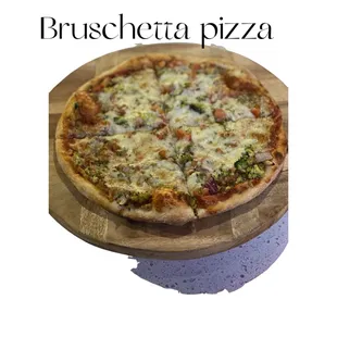 Made to order bruschetta pizza