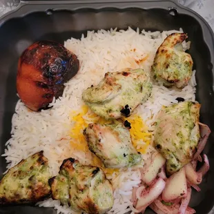 Spicy chicken kabob