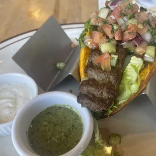 Tahdig taco with koubideh