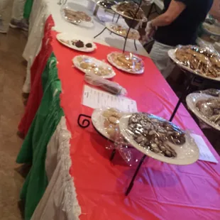 The homemade desserts!