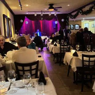 people sitting at tables