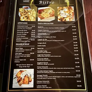 New menu!